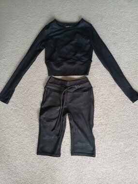 Celestial Bodiez Black Camo Short Set Size S
